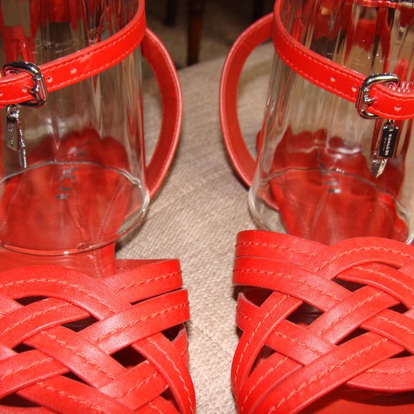 Coach Women's Red Sandals - Picture 5 of 9